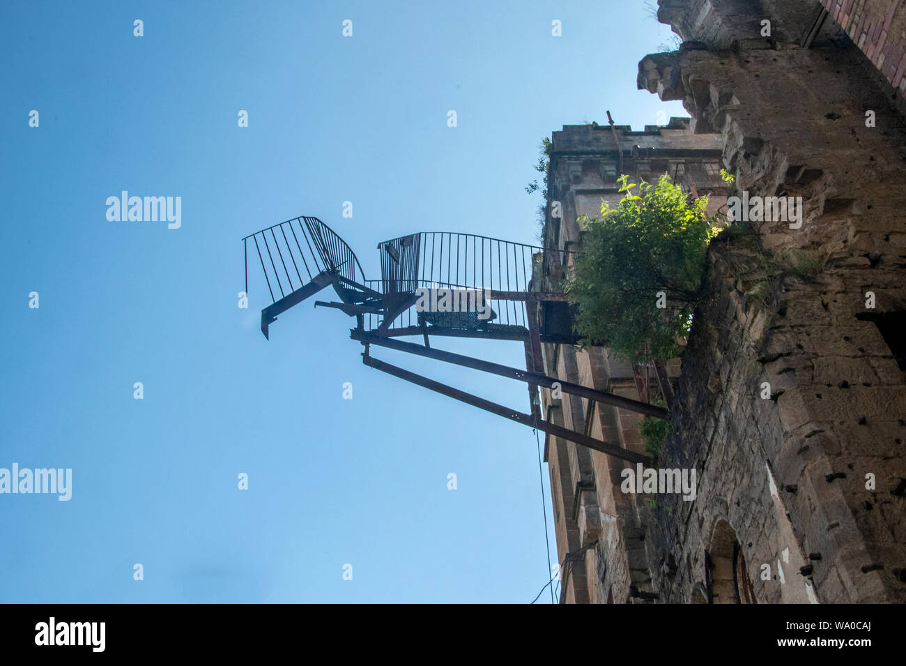 East Dunbartonshire, Scotland, UK. 13th July  2019: Inside the old maternity and psychiatric hospital, Lennox Castle. Stock Photo