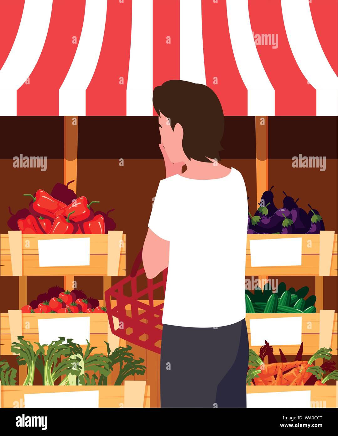 Harvest crates Stock Vector Images - Alamy