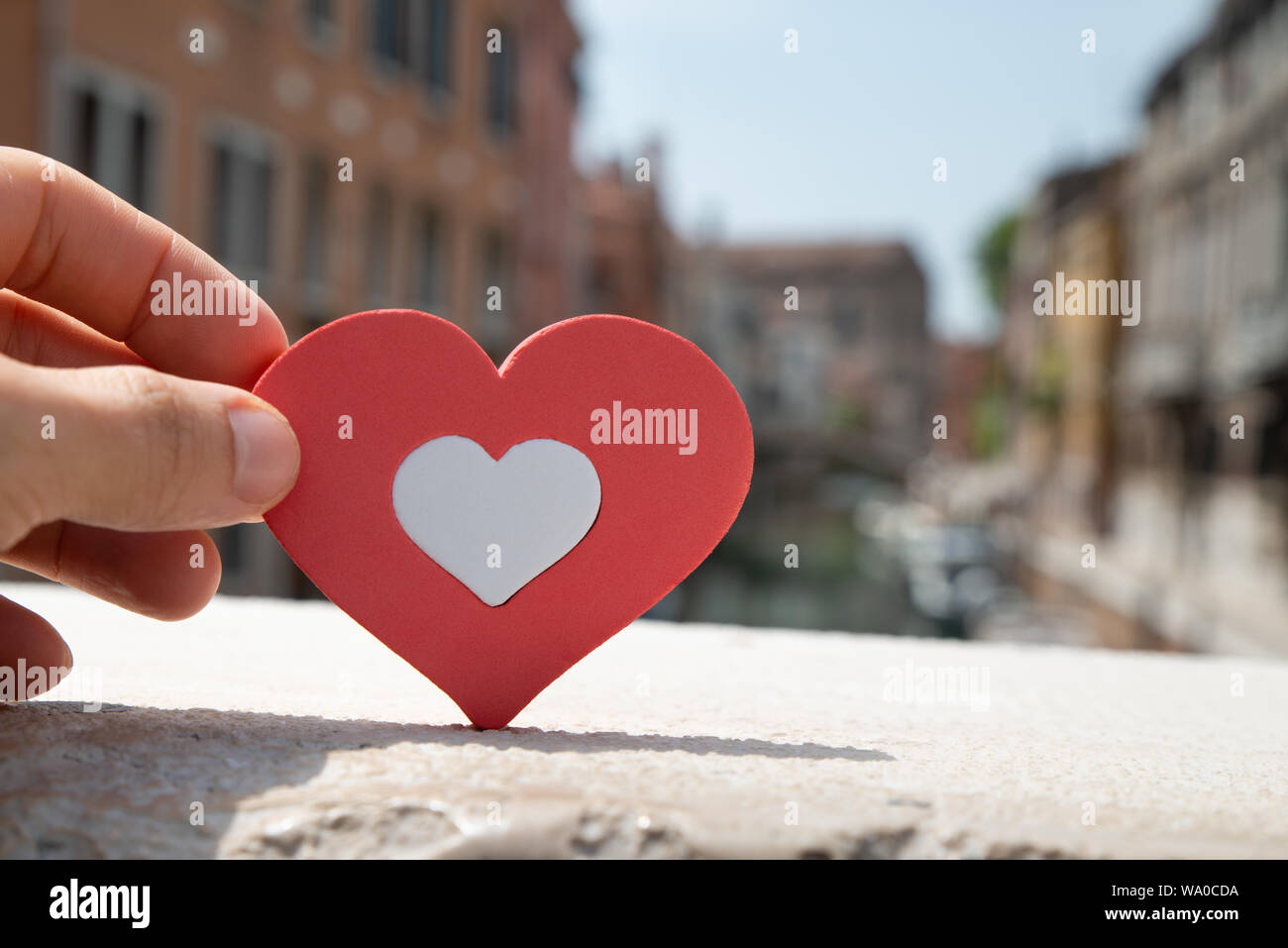 Heart Railing Hand holding railing hi-res stock photography and images - Alamy