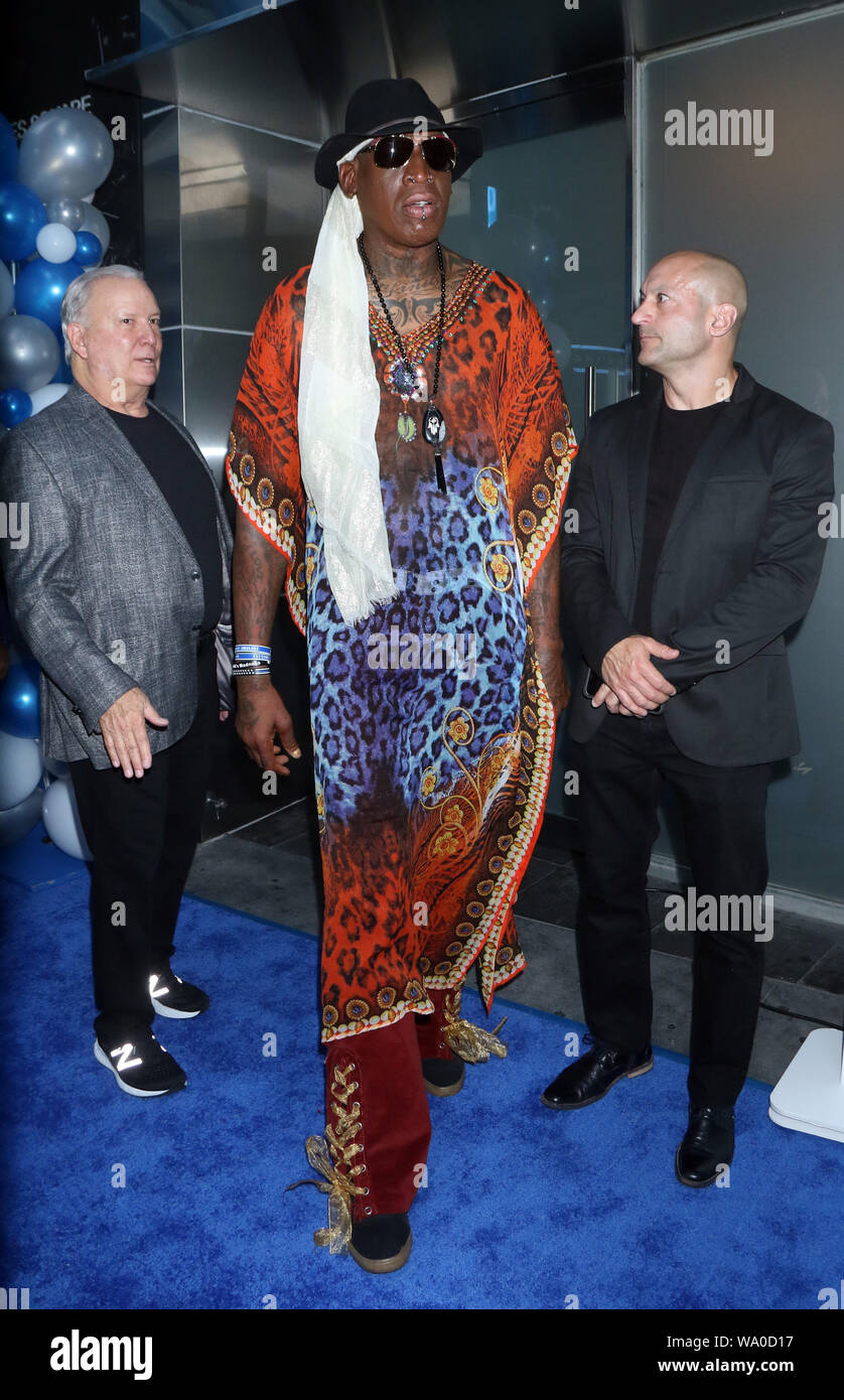 August 15, 2019.Dennis Rodman attend Sapphire Times Square Grand