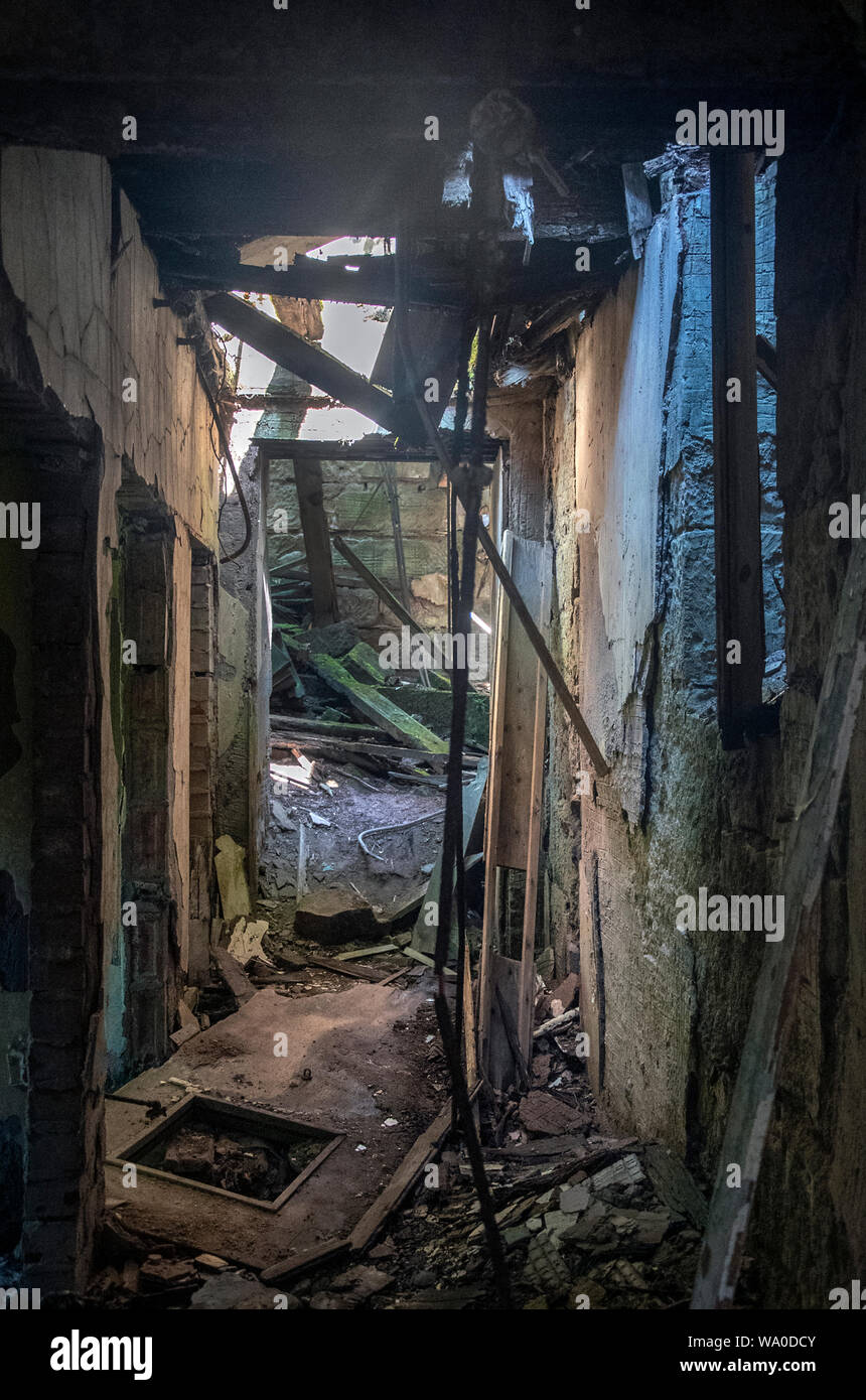 East Dunbartonshire, Scotland, UK. 13th July 2019 Inside the old