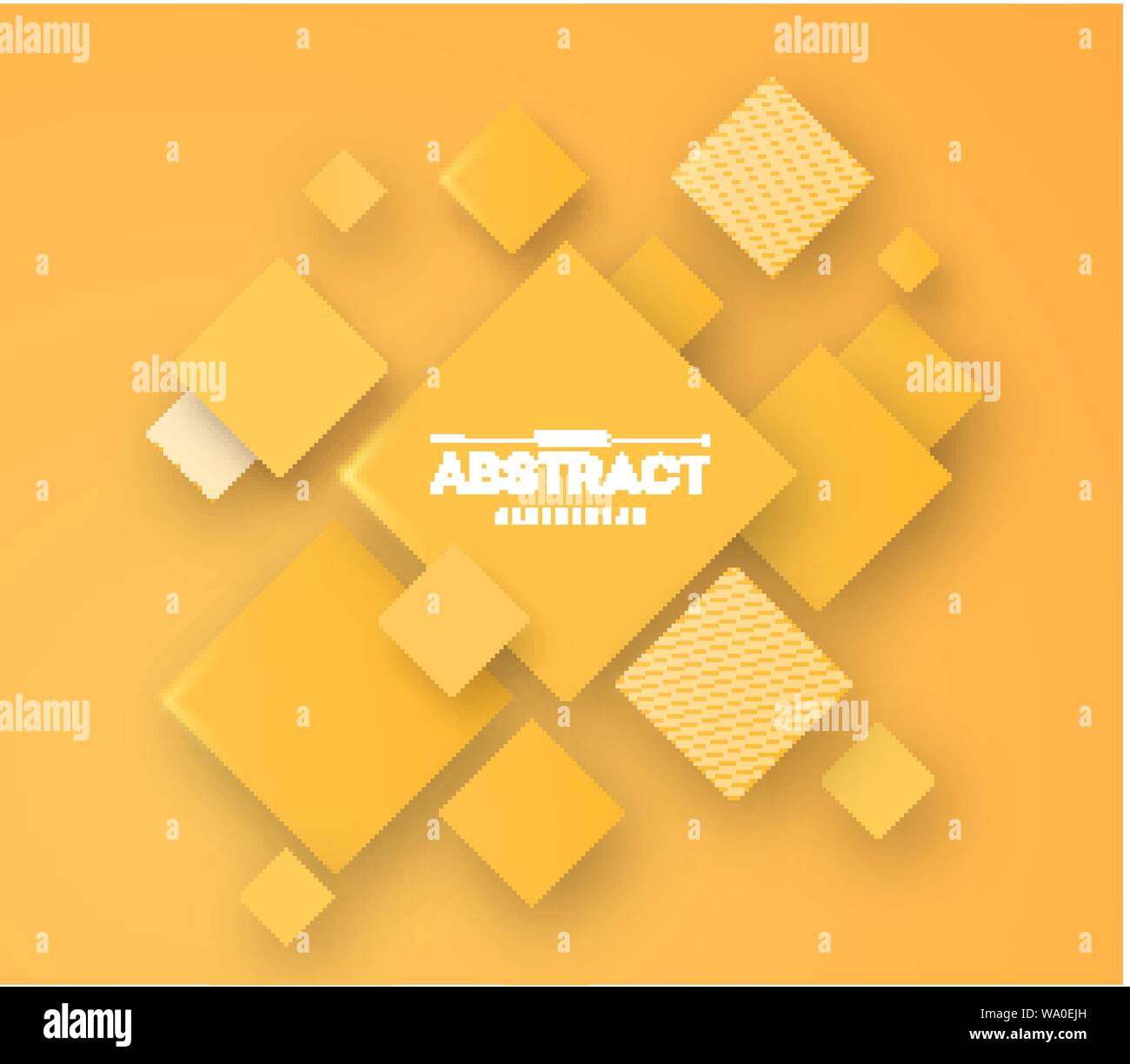 Abstract background with 3d cubes and squares vector illustration Stock ...