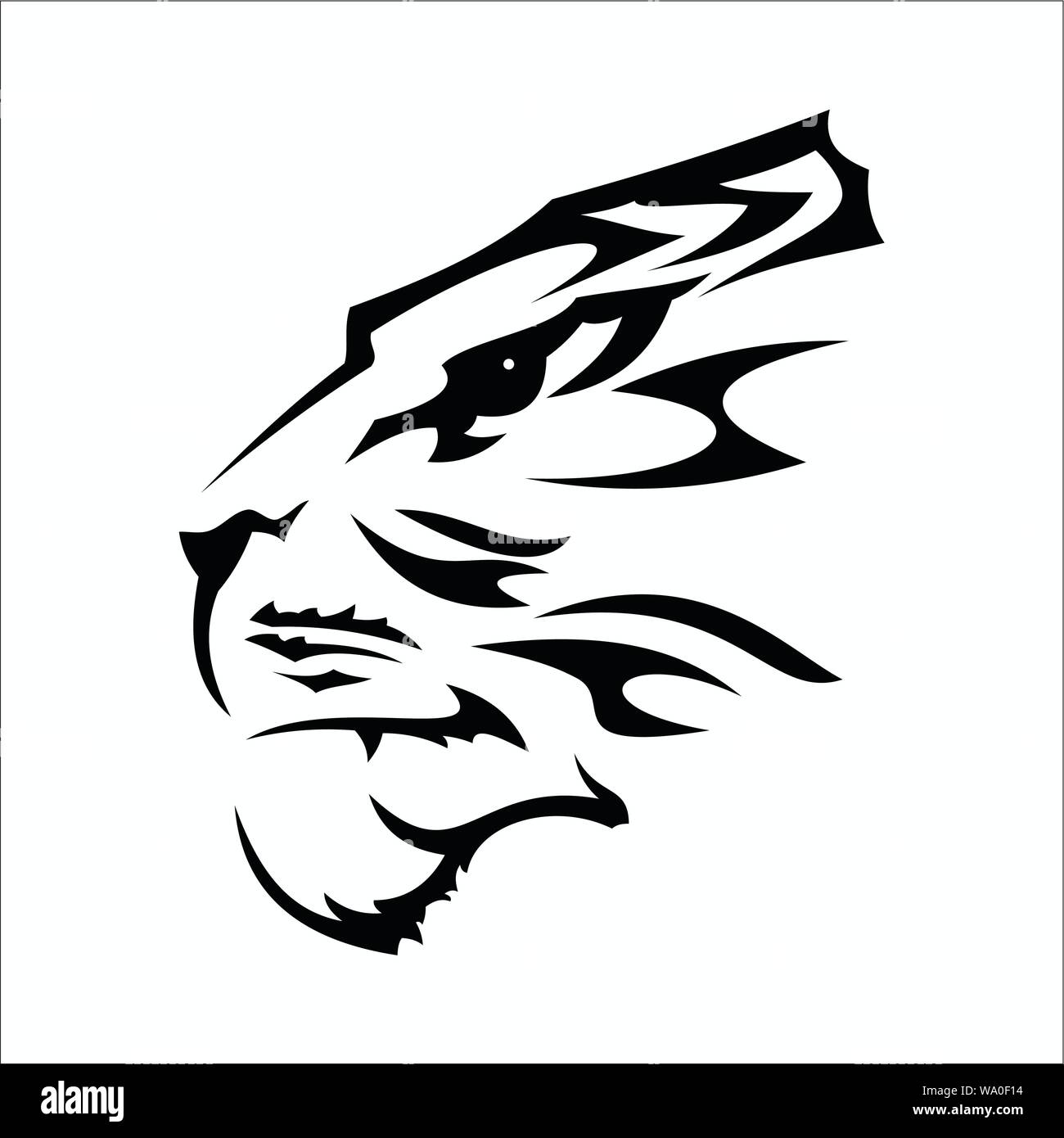 vector illustration of a tiger for tattoo designs and other designs Stock  Vector Image & Art - Alamy