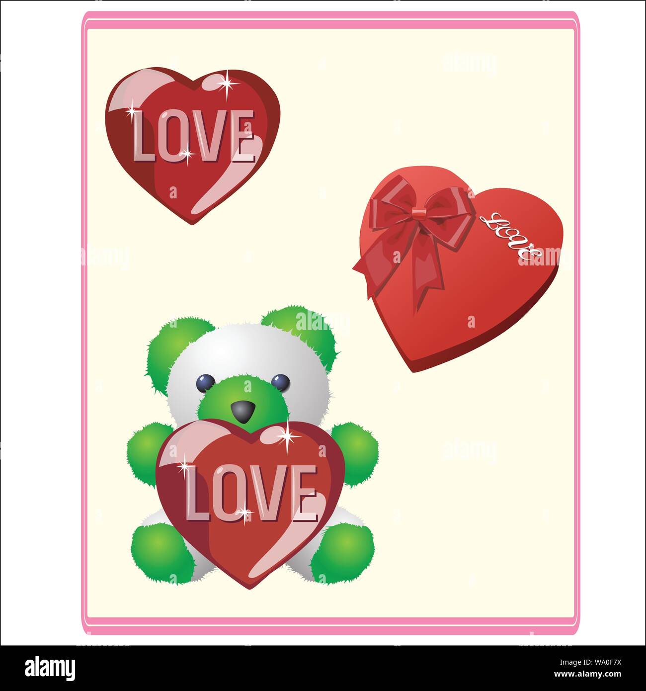 Vector illustration of a heart of love Stock Vector Image & Art - Alamy