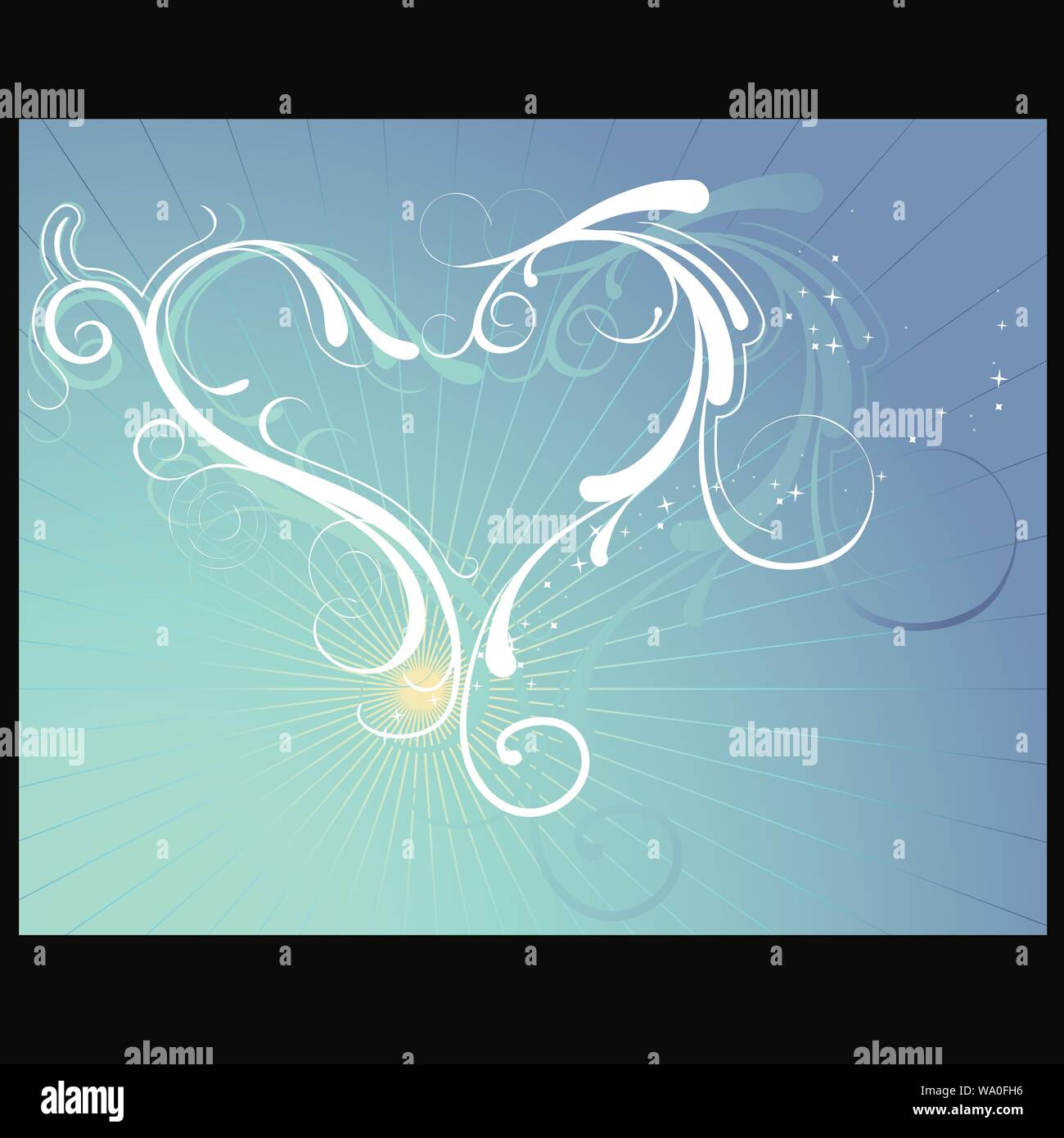 Vector illustration of a heart of love Stock Vector Image & Art - Alamy