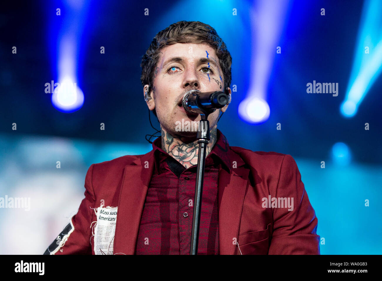 Oliver Sykes from Bring Me The Horizon performs during the All Points East  Festival at Victoria Park on May 31st, 2019 in London, England Stock Photo  - Alamy