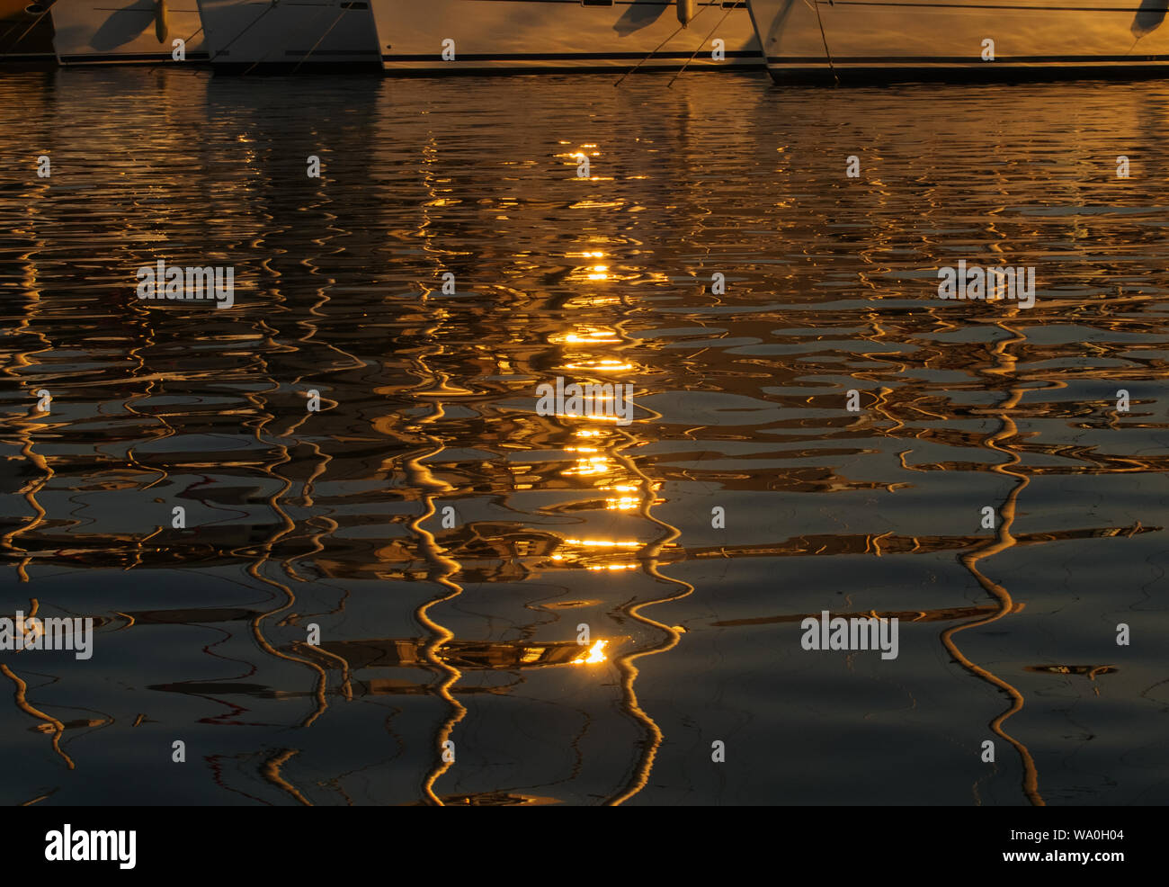 Sea waves night reflections in hi-res stock photography and images - Alamy