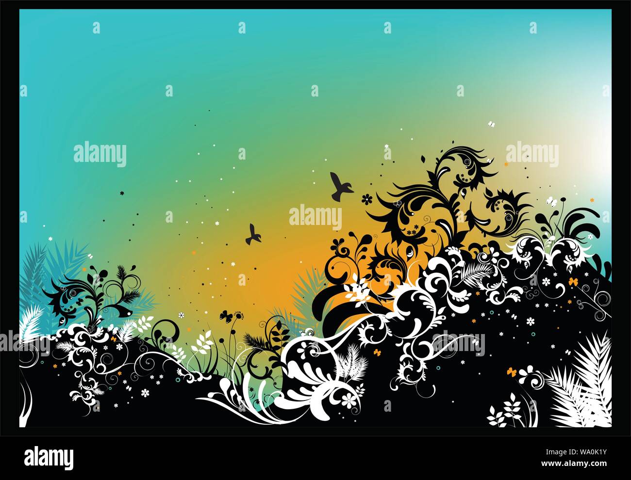 vector background of floral banners Stock Vector Image & Art - Alamy