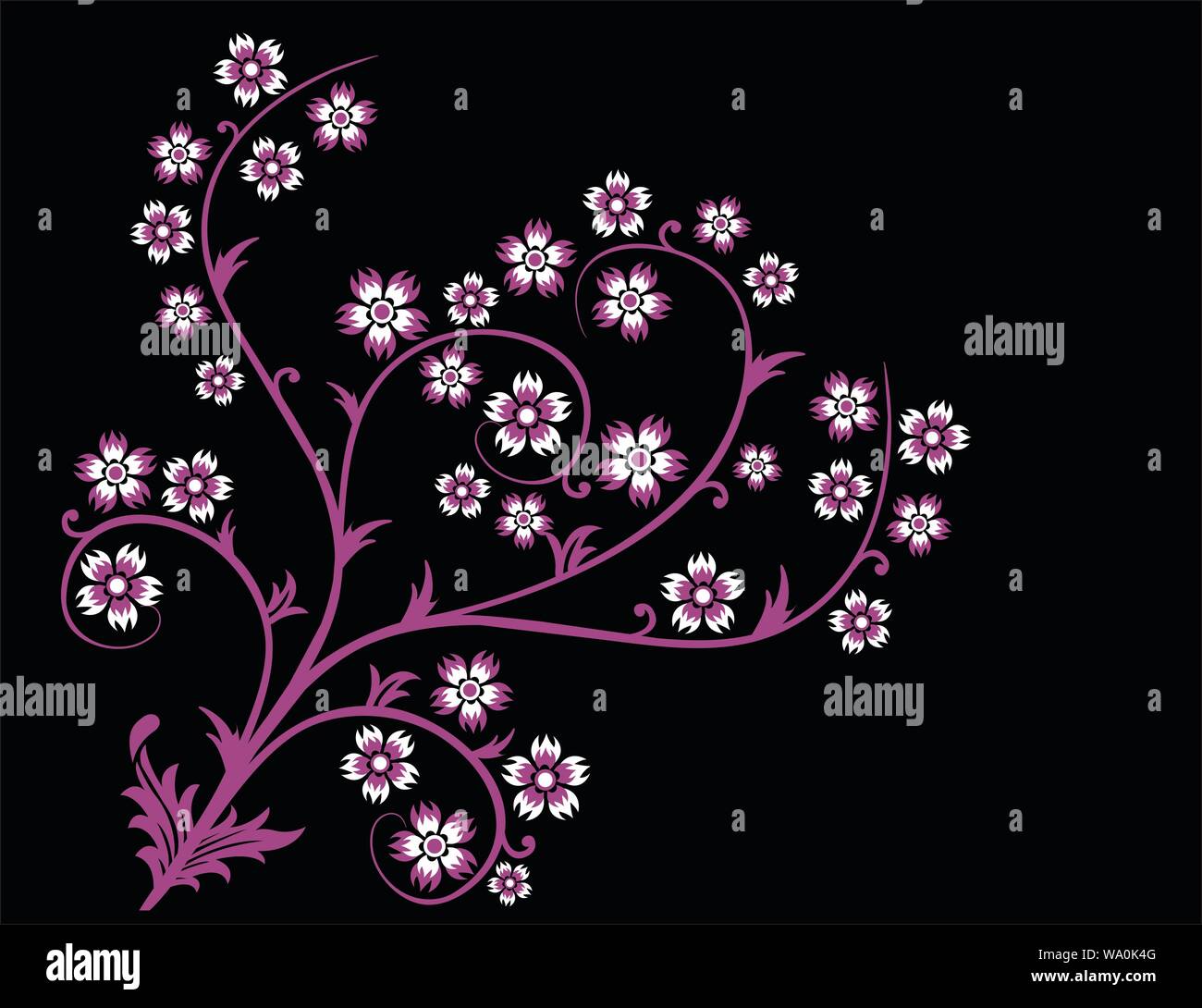 vector background of floral banners Stock Vector Image & Art - Alamy