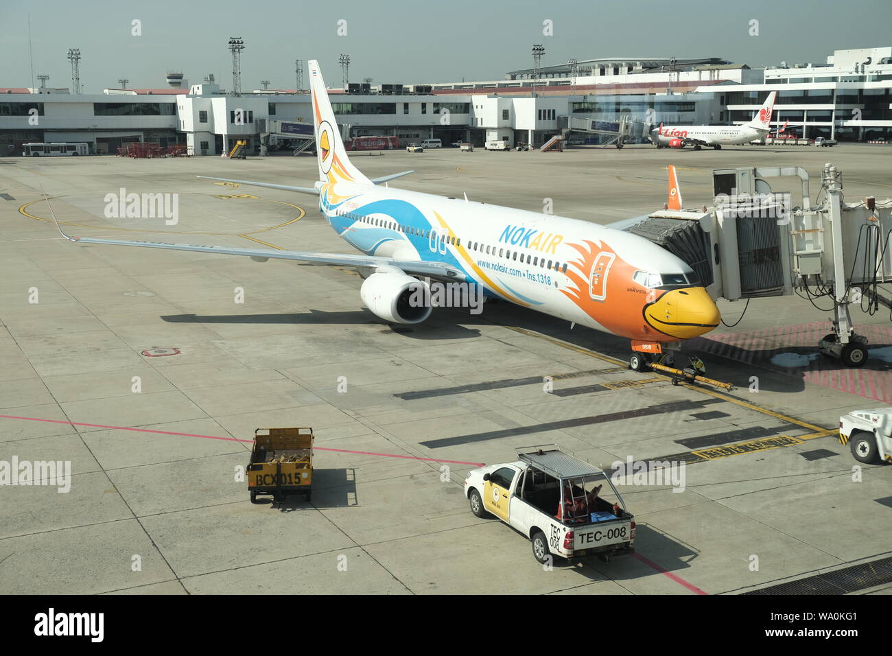 BANGKOK, THAILAND - December 13, 2018: The airline Nok Air at Dong Muang Airport. local routes in Thailand Stock Photo