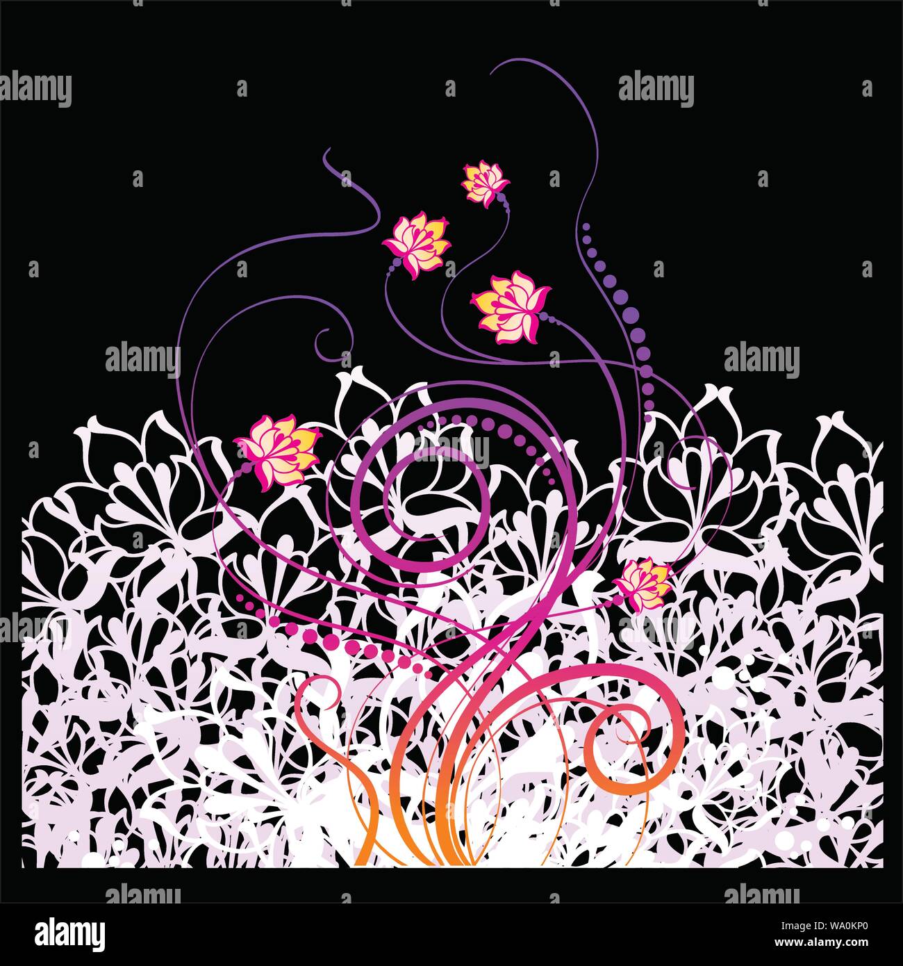 vector background of floral banners Stock Vector Image & Art - Alamy