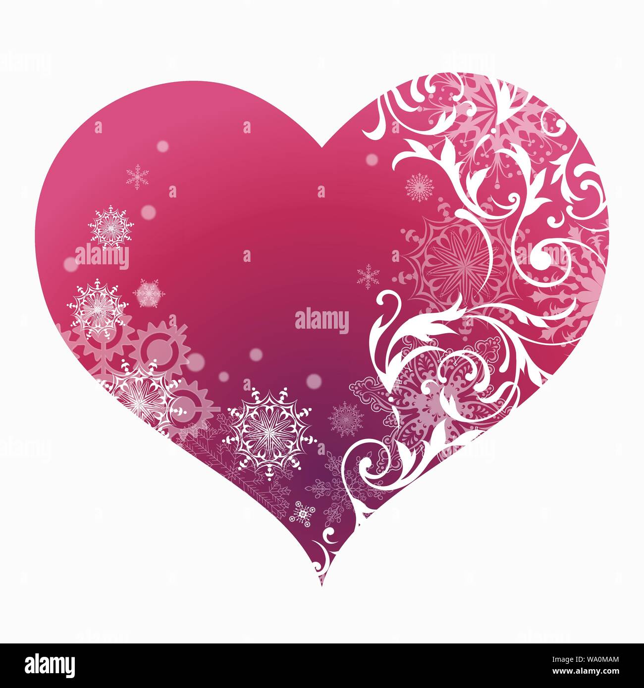Vector illustration of a heart of love Stock Vector Image & Art Alamy