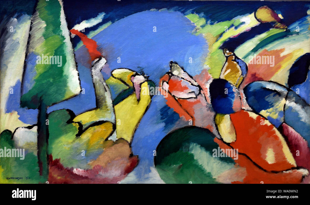 Improvisation XIV 1910 Wassily Kandinsky 1866-1944 Russia Russian Federation Stock Photo