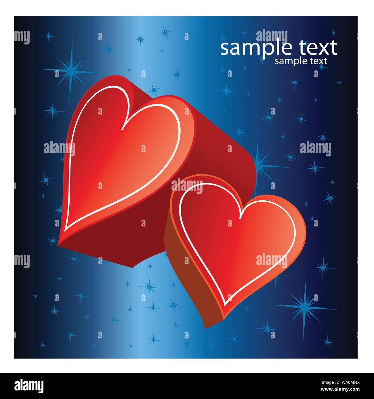 Vector illustration of a heart of love Stock Vector Image & Art - Alamy