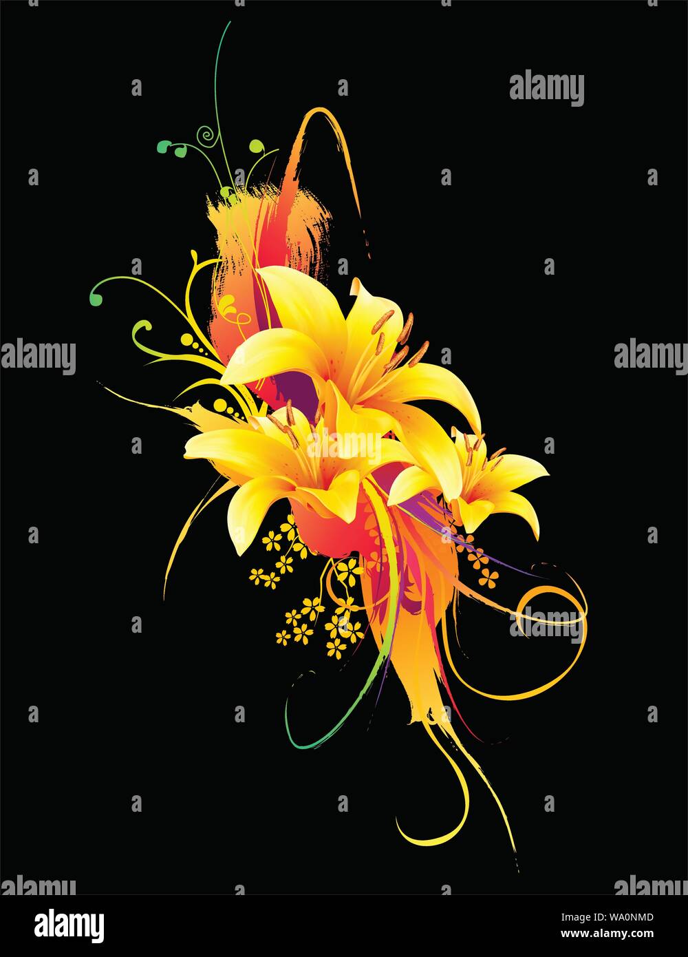 vector background of floral banners Stock Vector Image & Art - Alamy