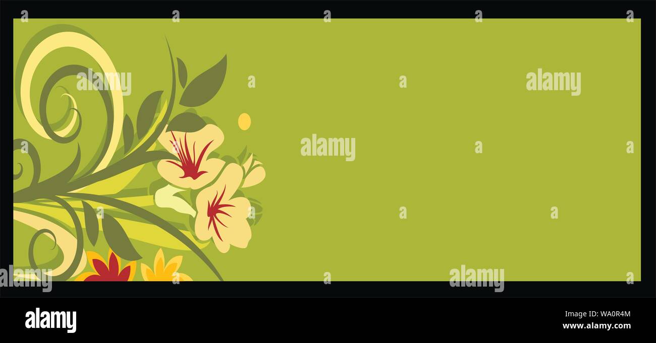 vector background of floral banners Stock Vector Image & Art - Alamy