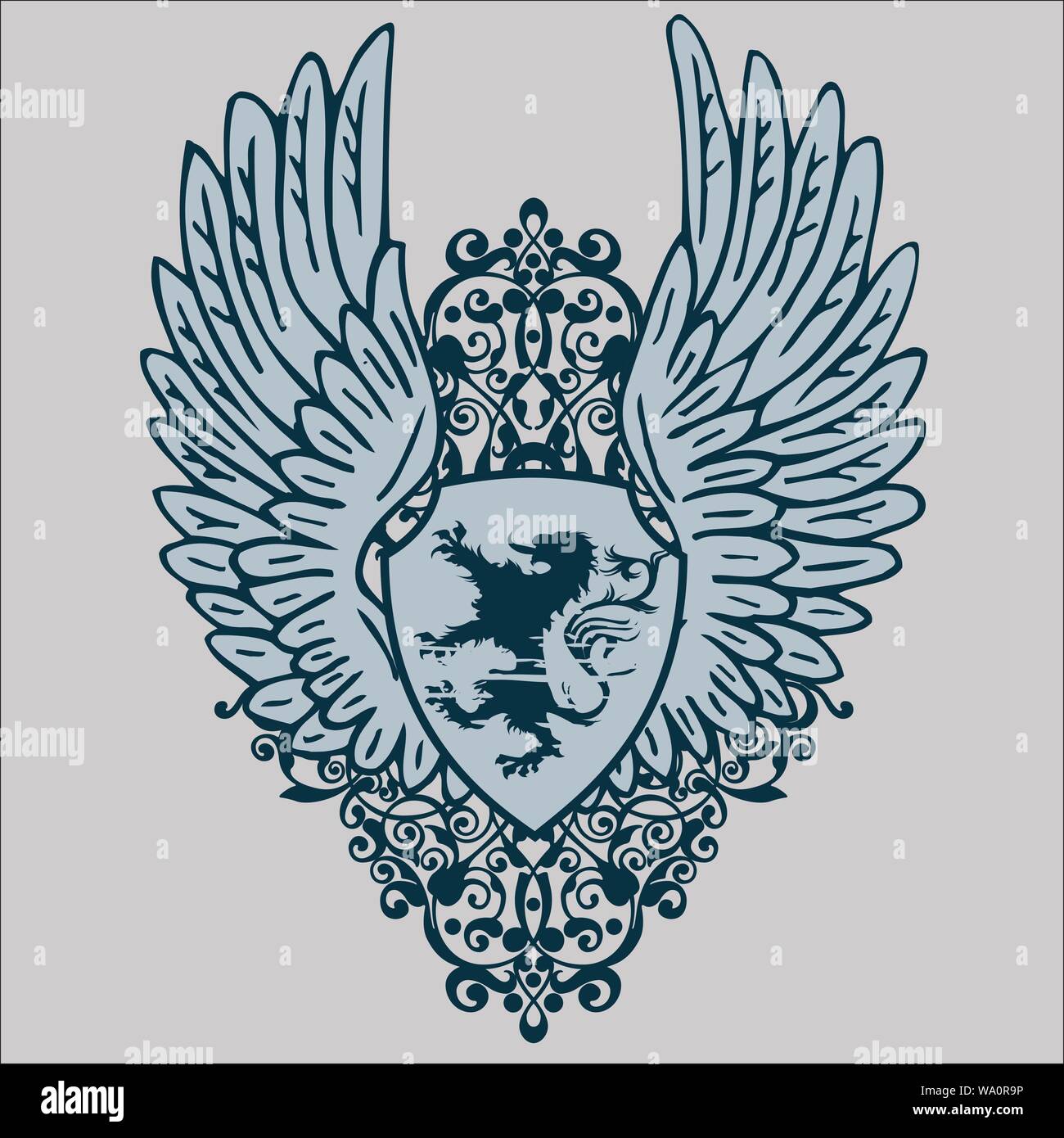 royal logo vector Stock Vector