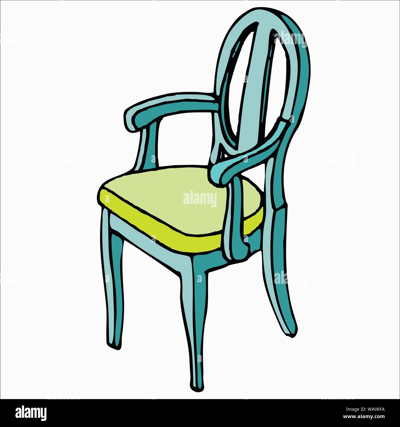 vector illustration of chair Stock Vector