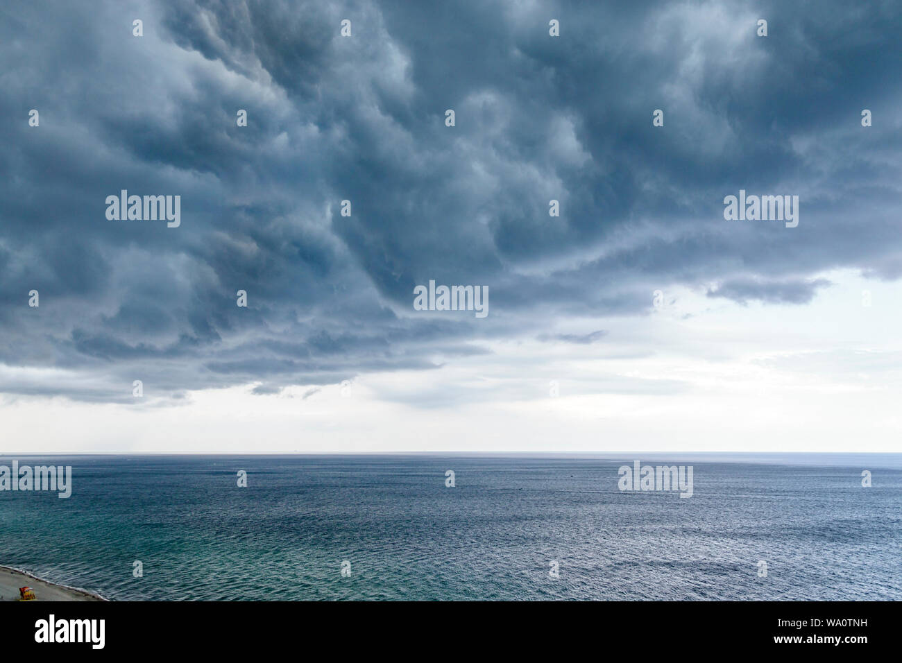 Miami Beach Florida,Atlantic Ocean,clouds weather sky,storm clouds gathering,rain rainclouds,FL190731030 Stock Photo