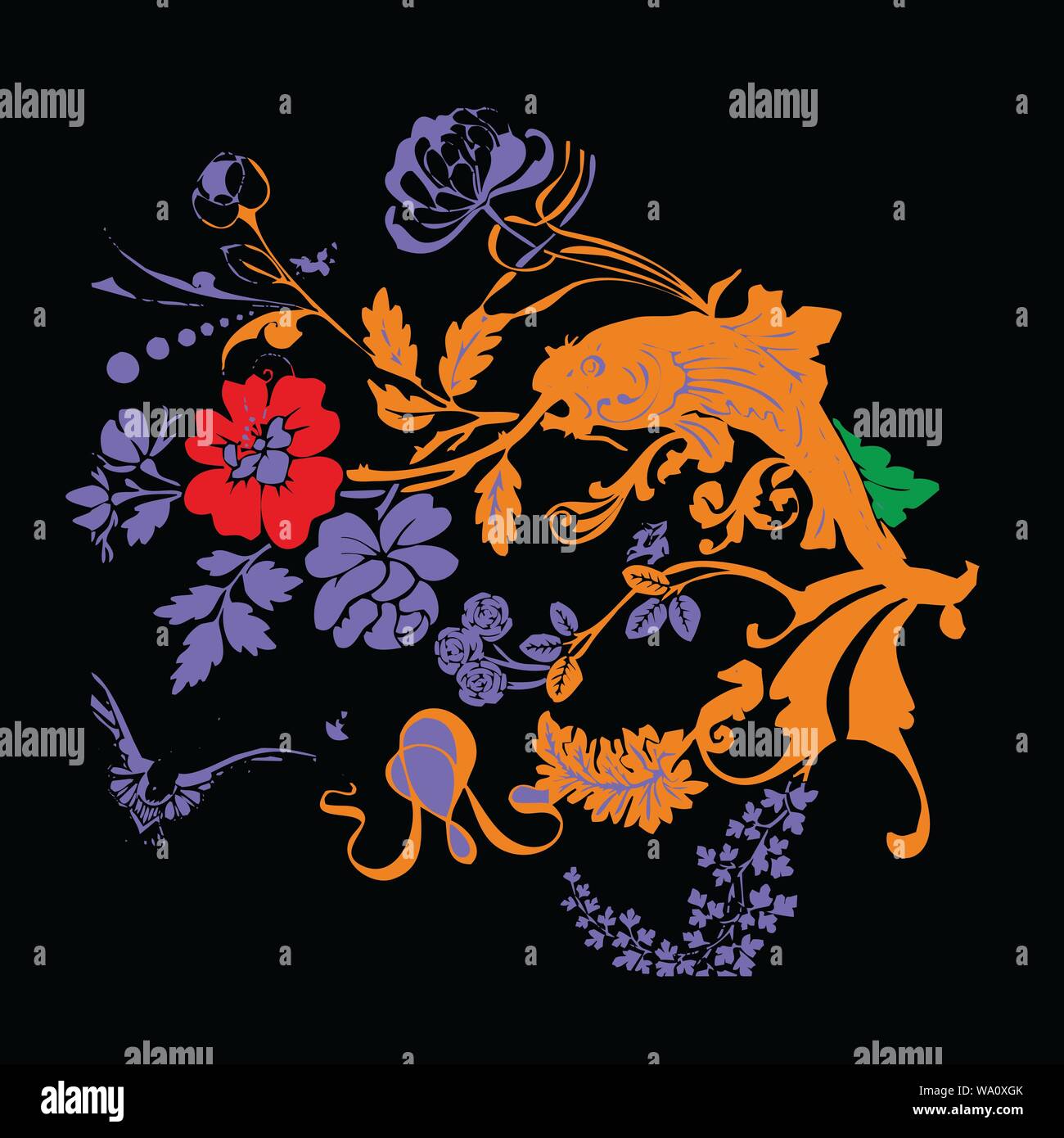 vector background of floral banners Stock Vector Image & Art - Alamy