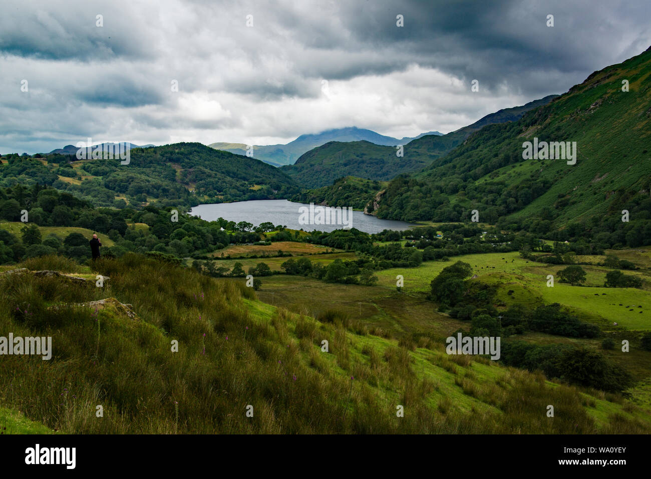 Snowdonia landscape Stock Photo