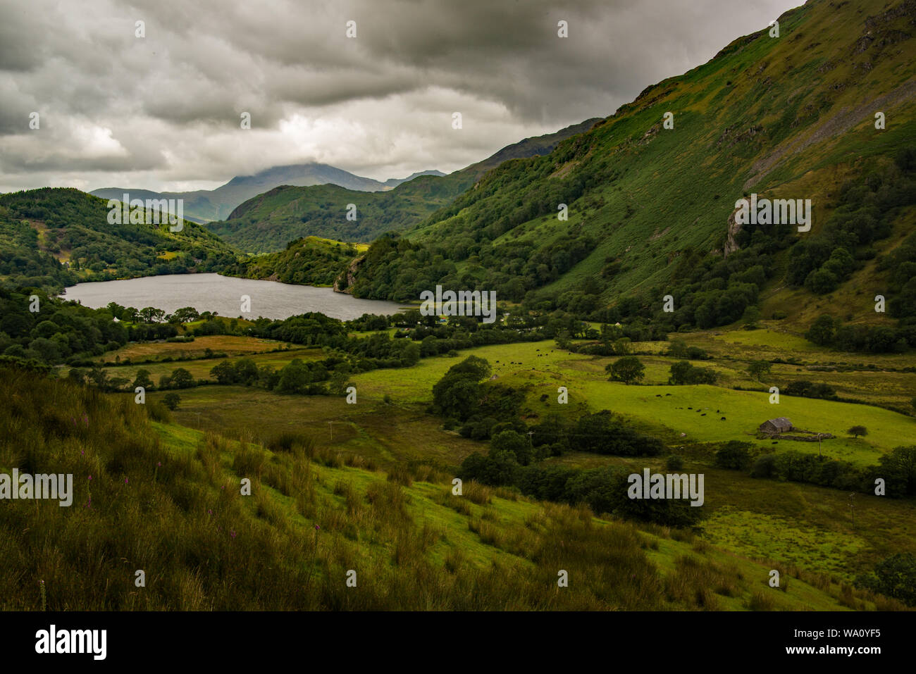 Snowdonia landscape Stock Photo