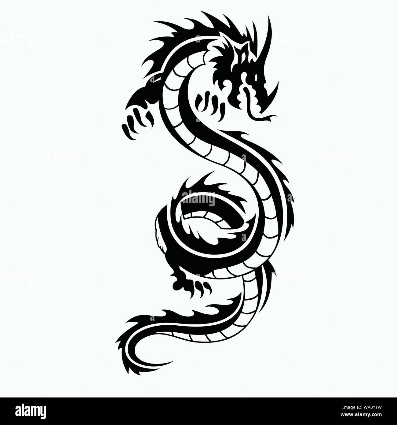 Dragon Tattoo Royalty-Free Images, Stock Photos & Pictures