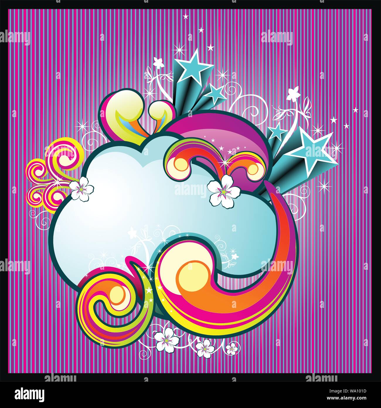 vector background of floral banners Stock Vector Image & Art - Alamy