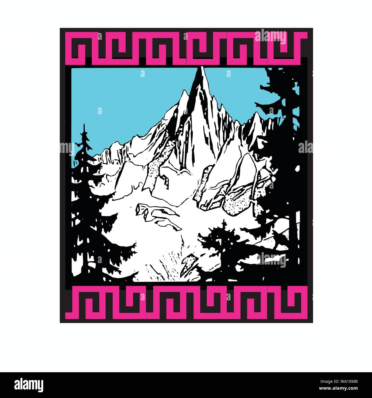 vector logo of the mountains Stock Vector Image & Art - Alamy