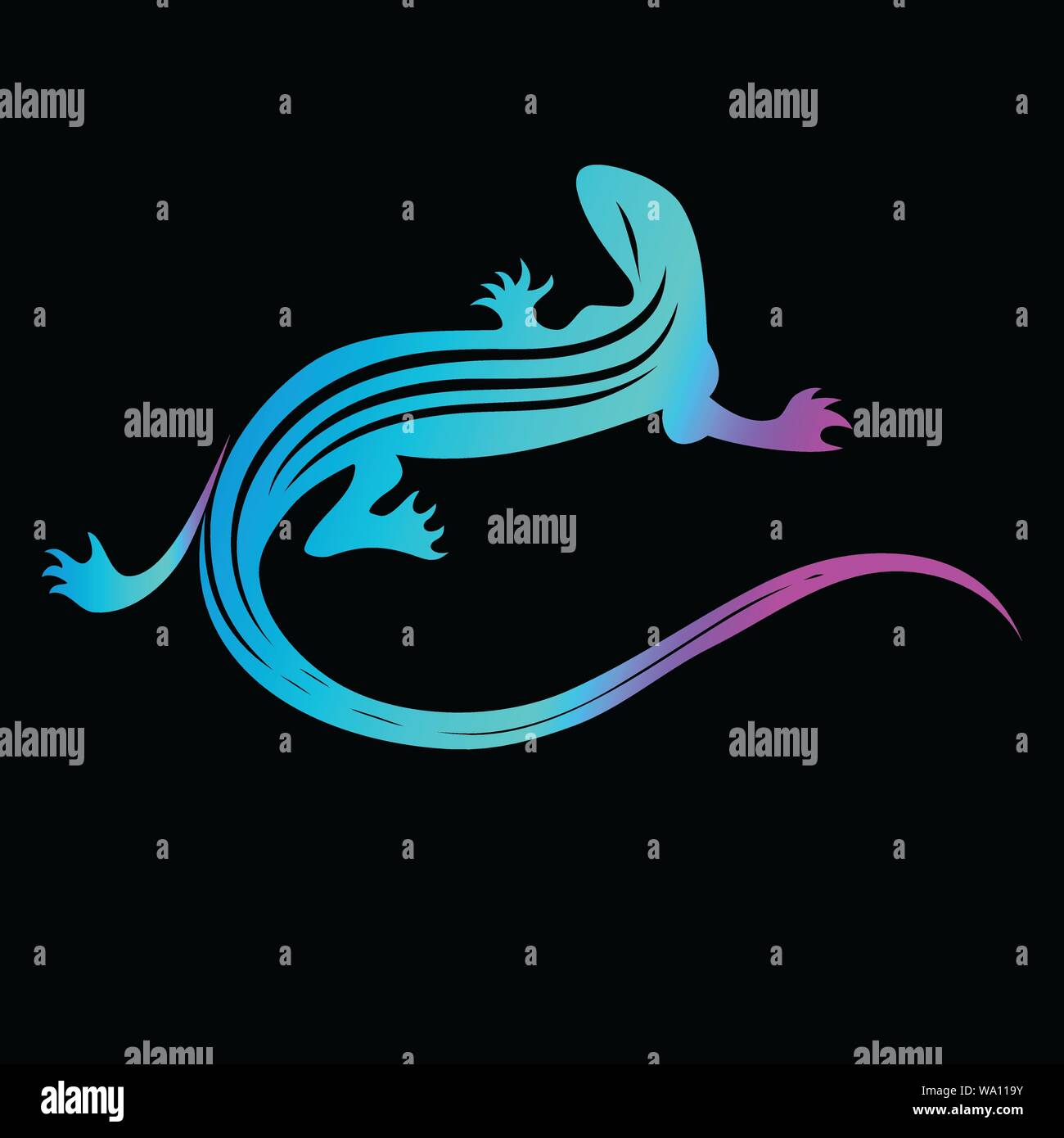lizard vector illustration for tattoo designs and other designs Stock ...