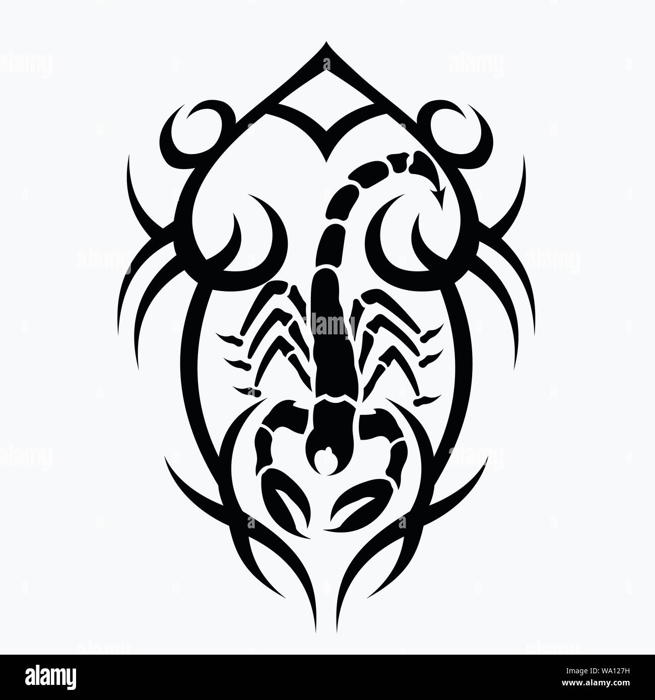 Tribal Scorpion Tattoo Dragon - Tattoo Ideas and Designs | Tattoos.ai