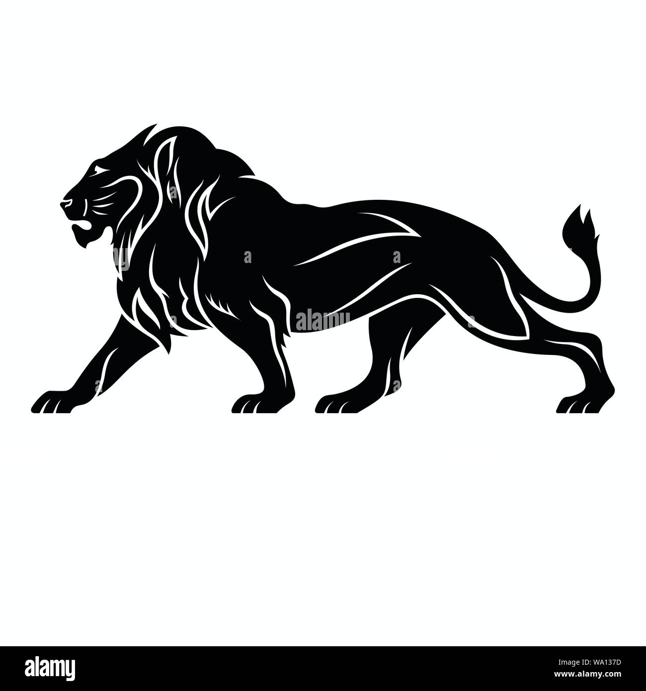 Vector illustration of a lion Stock Vector