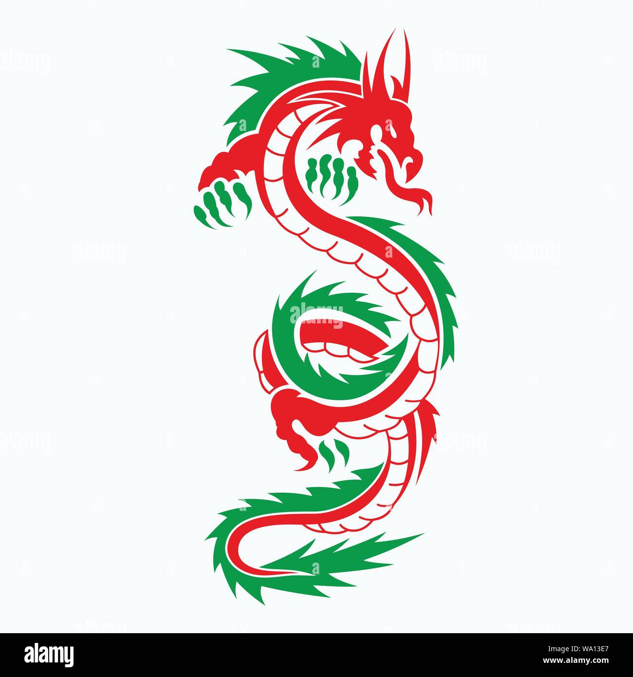colored dragon tattoo  Clip Art Library