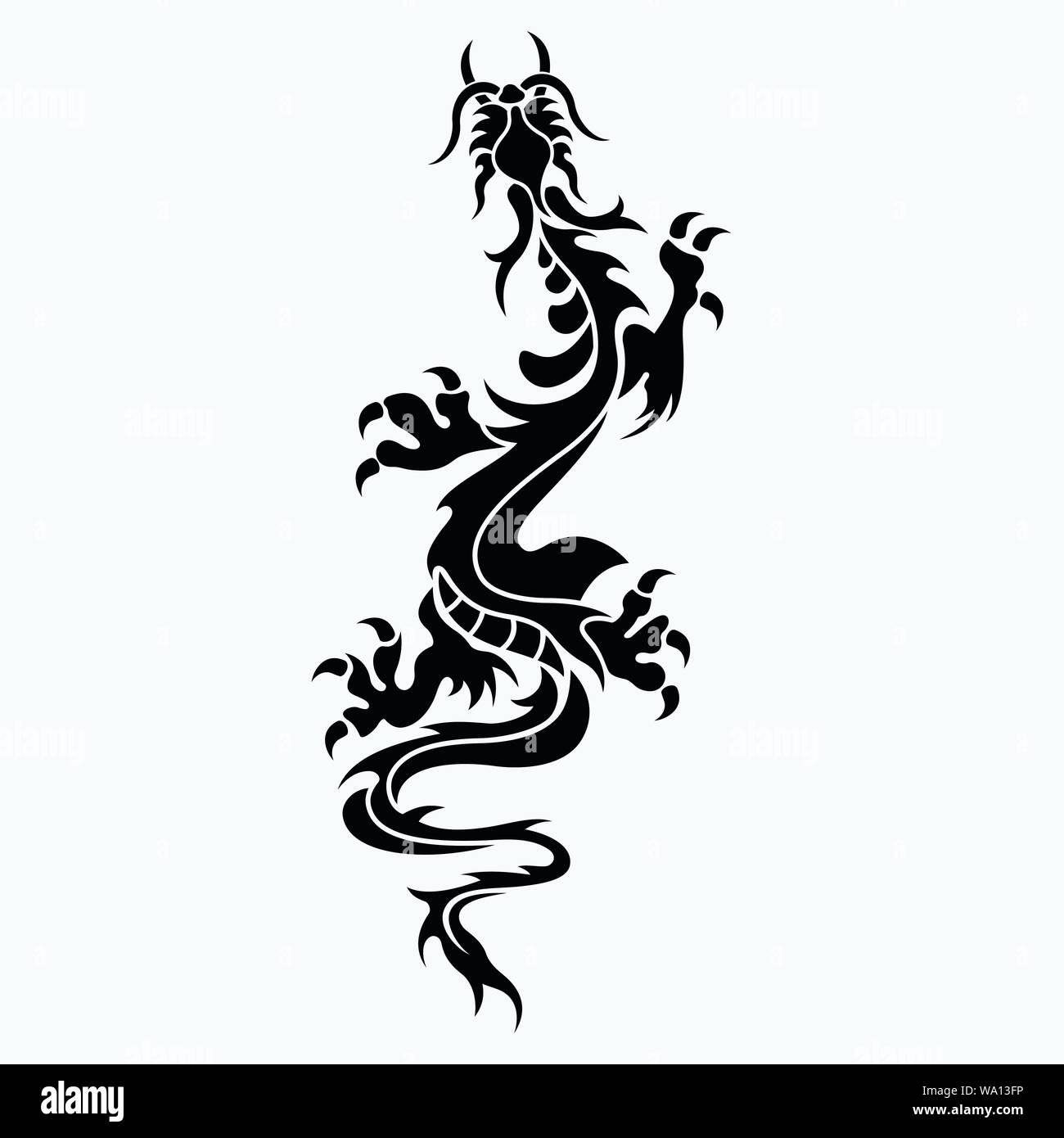 32500 Dragon Tattoo Stock Photos Pictures  RoyaltyFree Images  iStock   Dragon tattoo vector Chinese dragon tattoo Red dragon tattoo