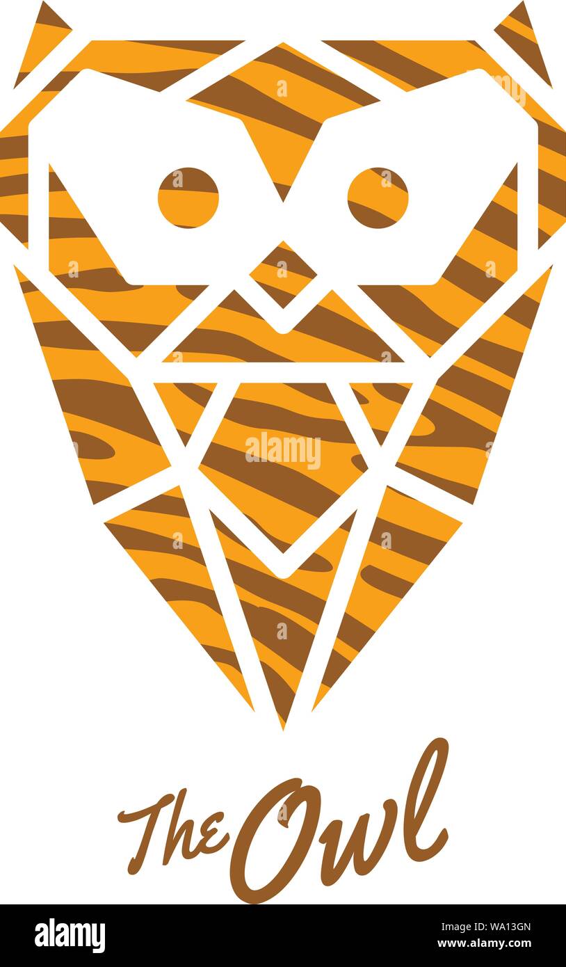 owl logo sign icon symbol bird vector art illustration Stock Vector ...