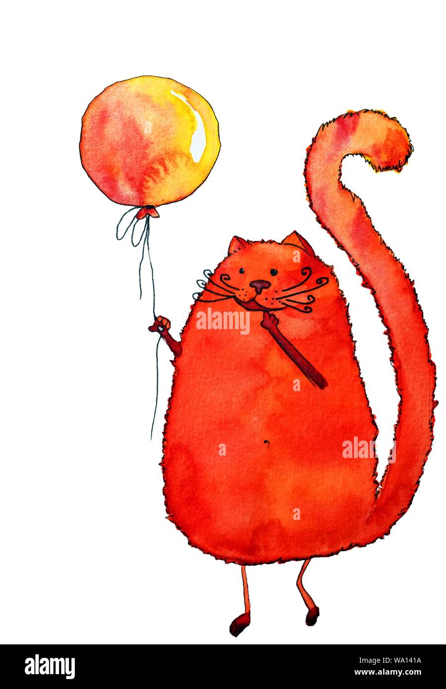 Balloon drawing Cut Out Stock Images &amp; Pictures - Alamy