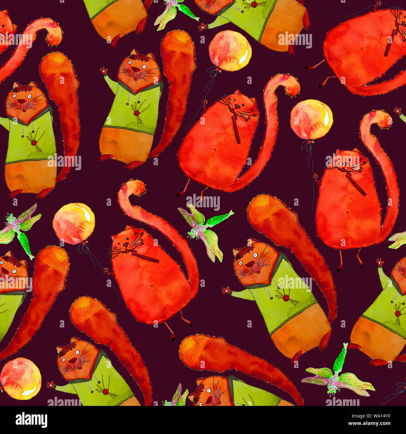 Cartoon design fat red cat hi-res stock photography and images - Alamy