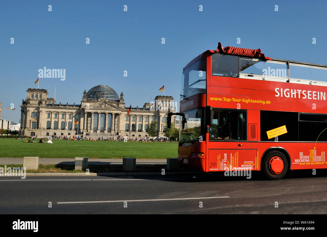 The Reichstag palace, Berlin, Germany Stock Photo