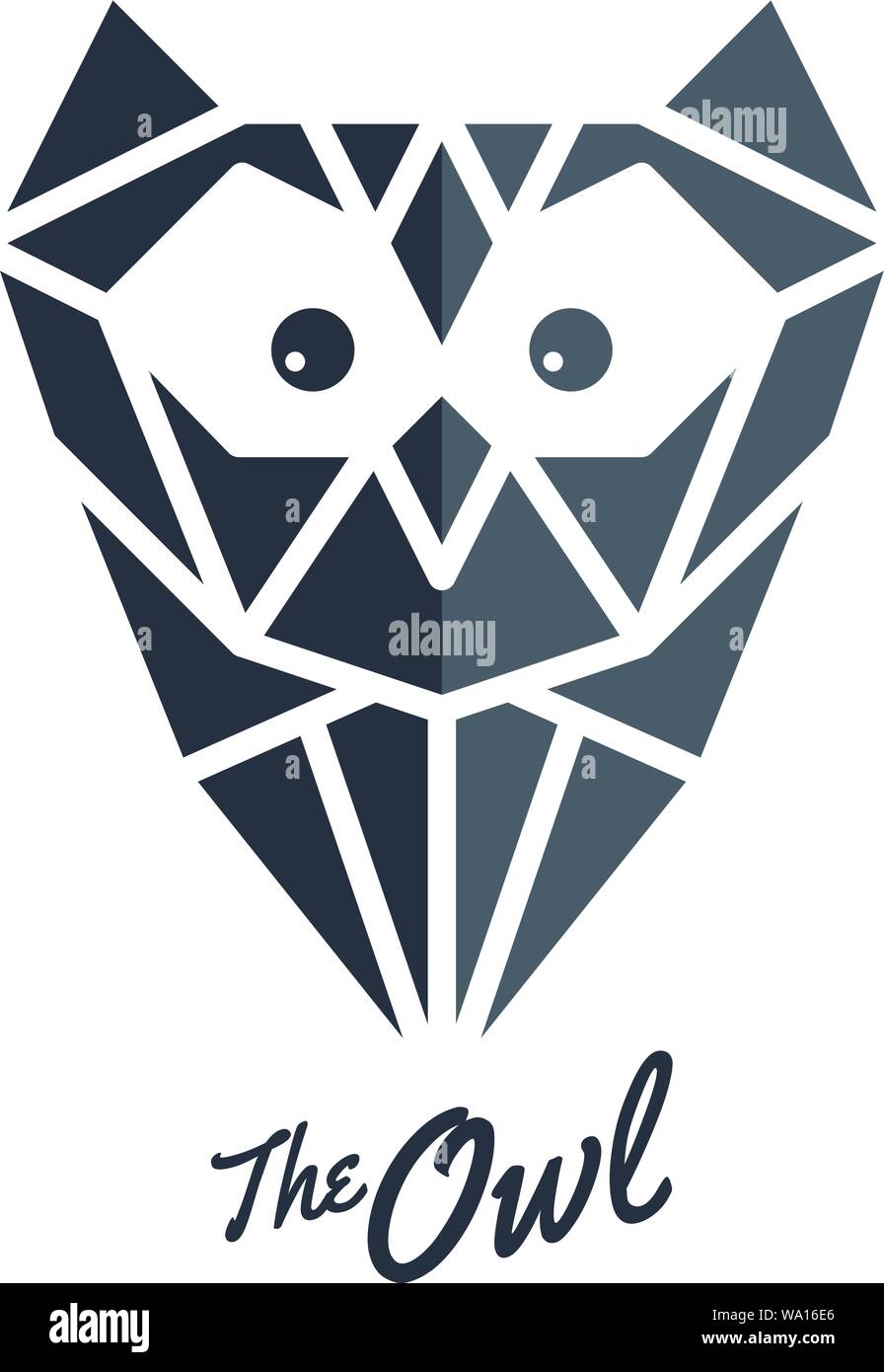 owl logo sign icon symbol bird vector art illustration Stock Vector ...