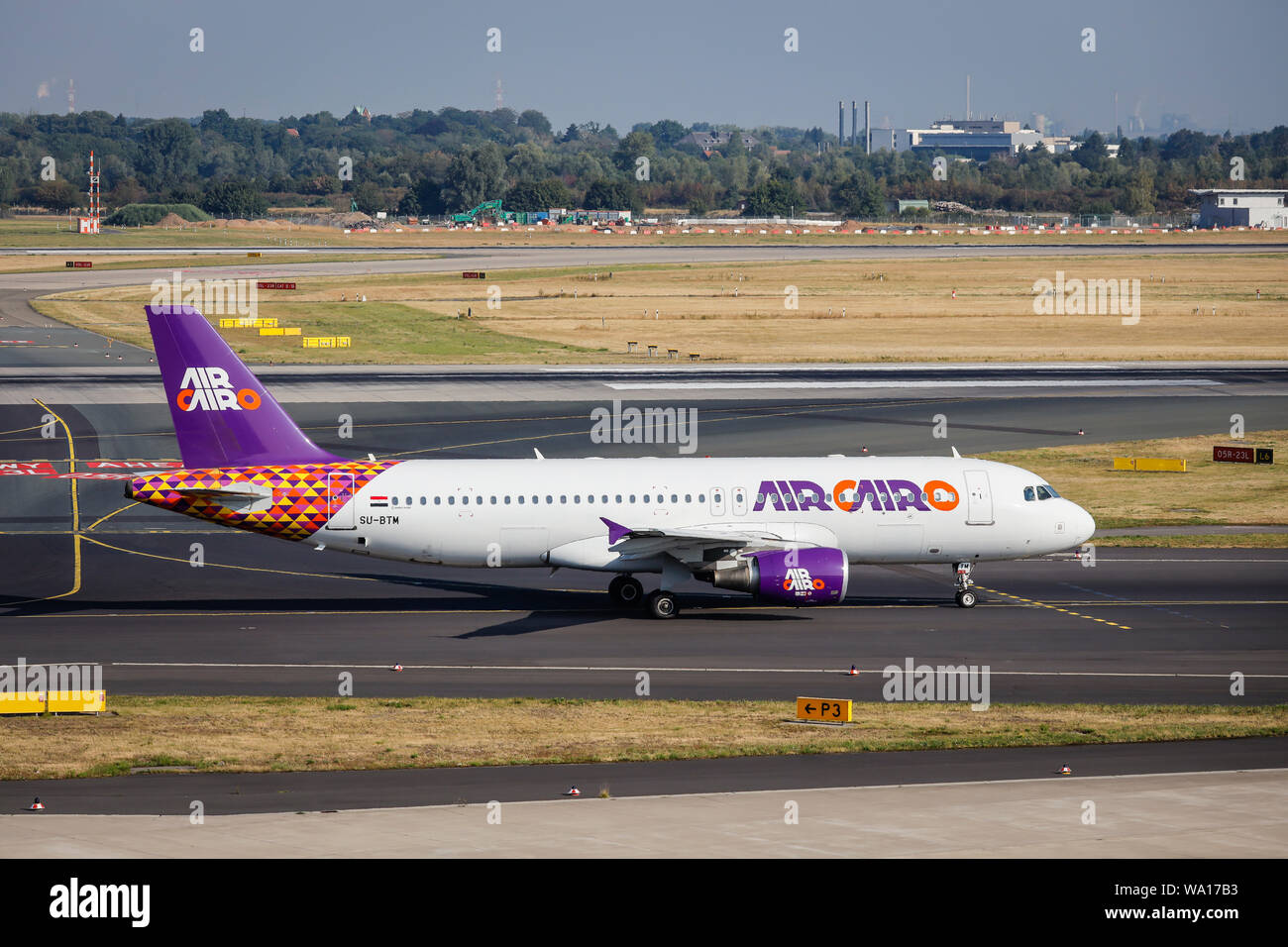 Duesseldorf, North Rhine-Westphalia, Germany - Air Cairo aircraft on its  way to the runway, Duesseldorf International Airport, DUS. Duesseldorf,  Nordr Stock Photo - Alamy