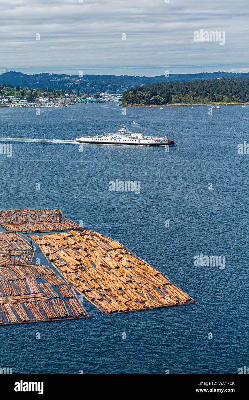View around the beautiful port city of Nanaimo, British Columbia, Canada Stock Photo