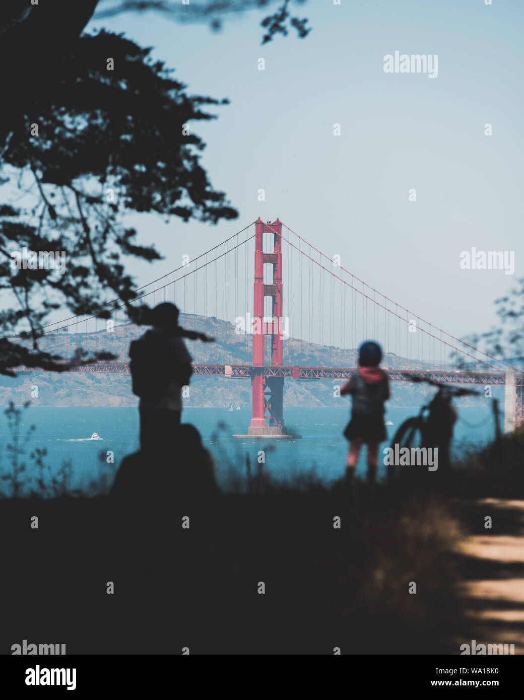 The Golden Gate Bridge in San Francisco Stock Photo