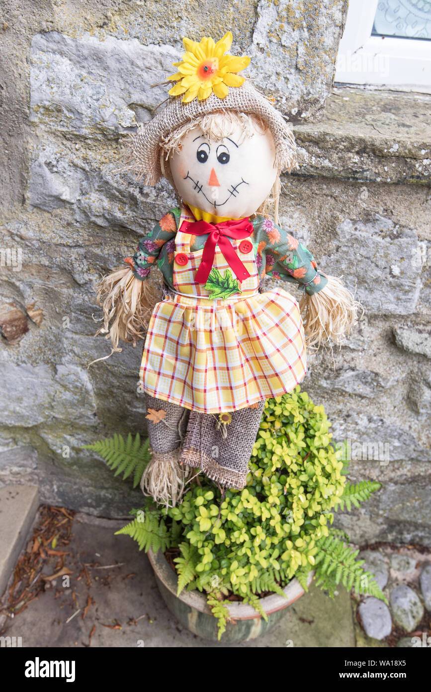 Kettlewell Scarecrow Festival Stock Photo