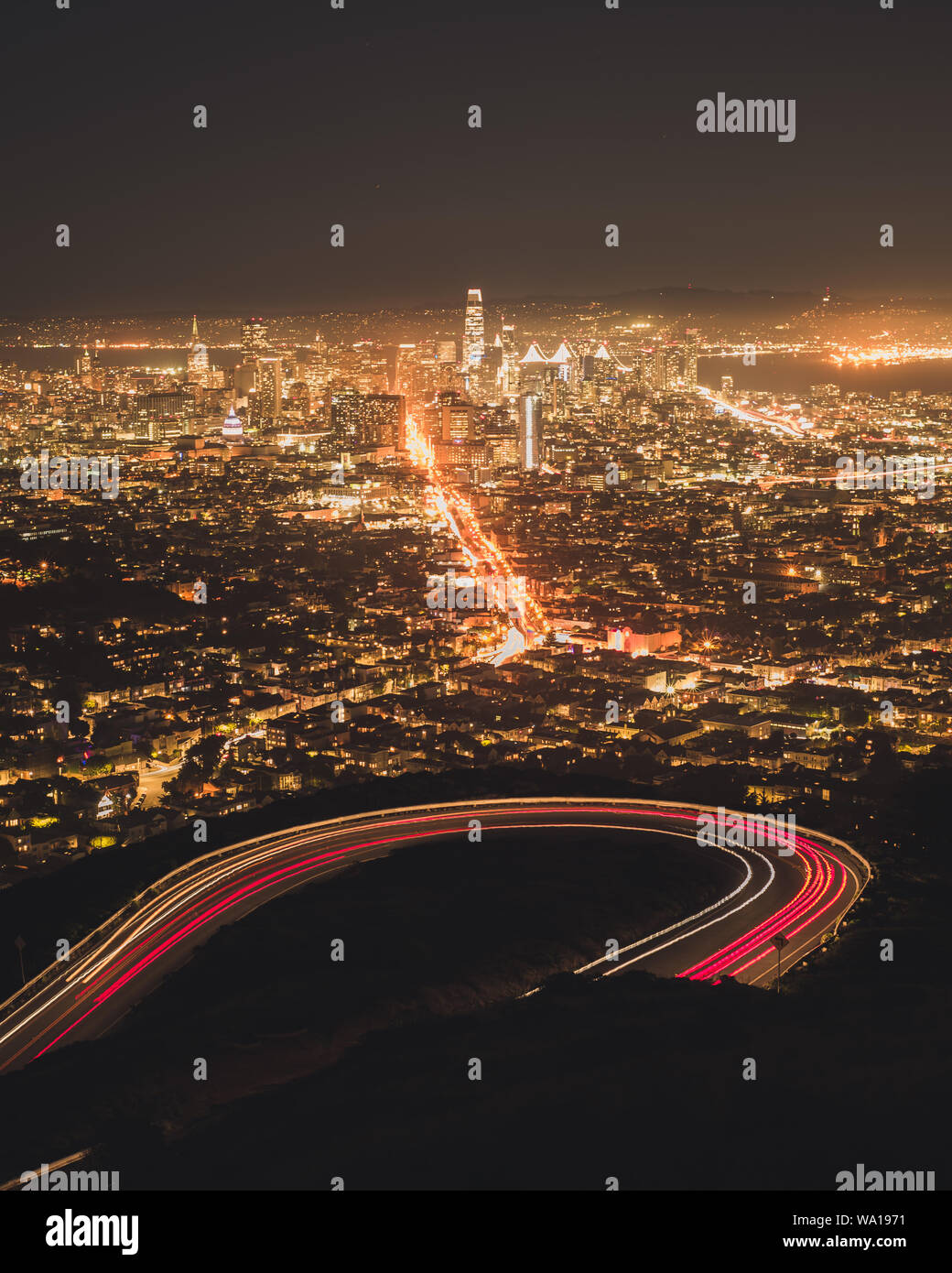 San Francisco California Cityscape Stock Photo