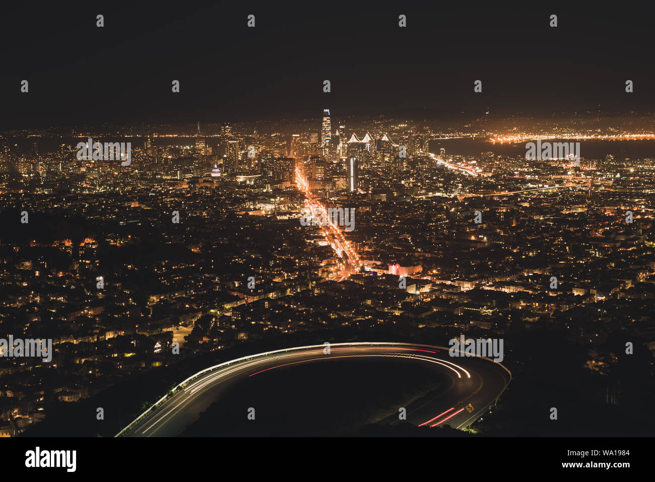 San Francisco California Cityscape Stock Photo