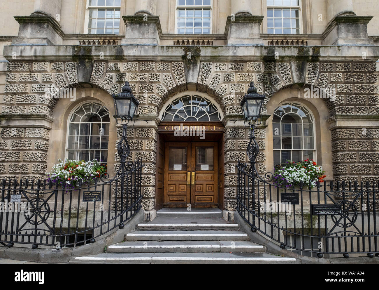 Bath & North East Somerset Council offices at Bath Guildhall in the city of Bath, Somerset, UK Stock Photo