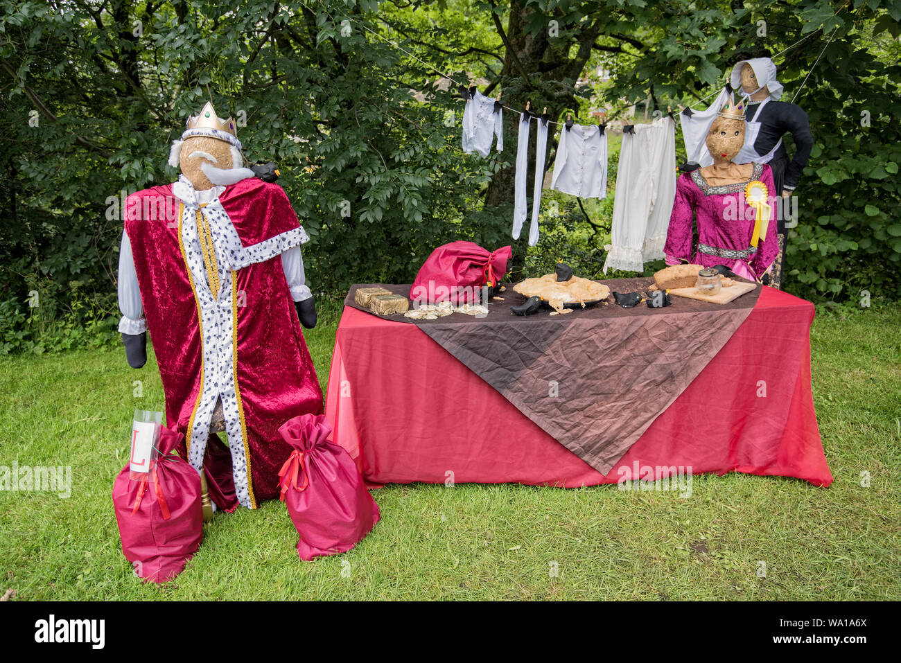 Kettlewell Scarecrow Festival Stock Photo