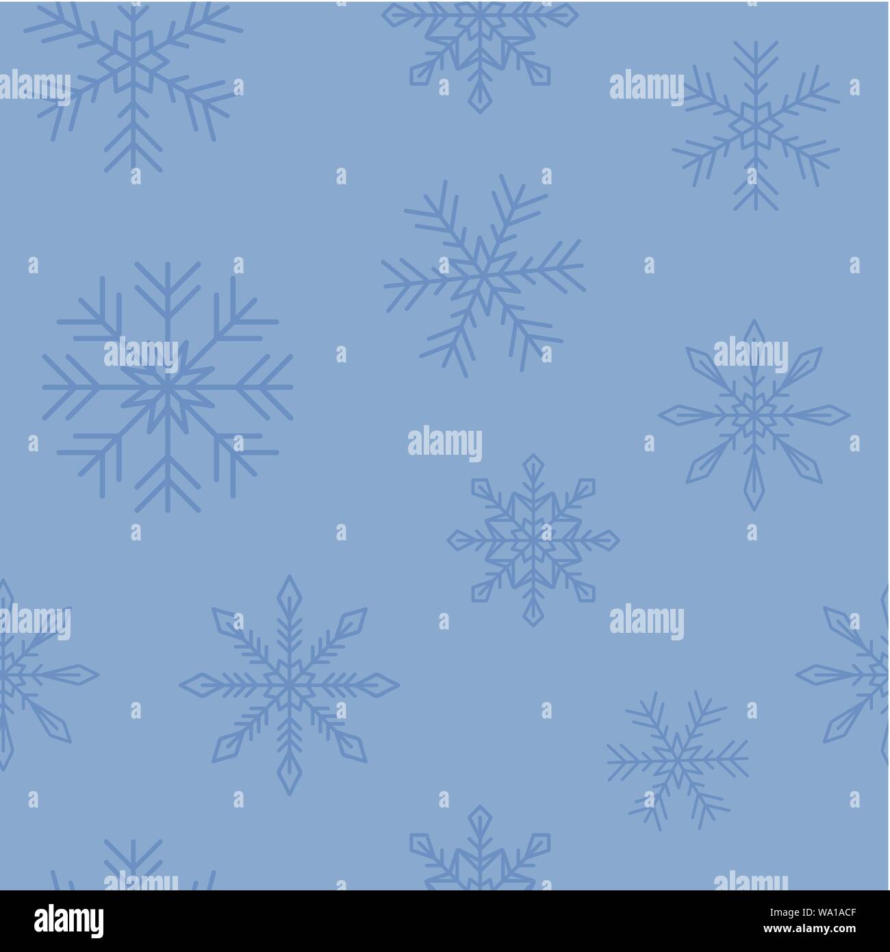 seamless pattern blue snowflake background vector illustration EPS10 Stock Vector