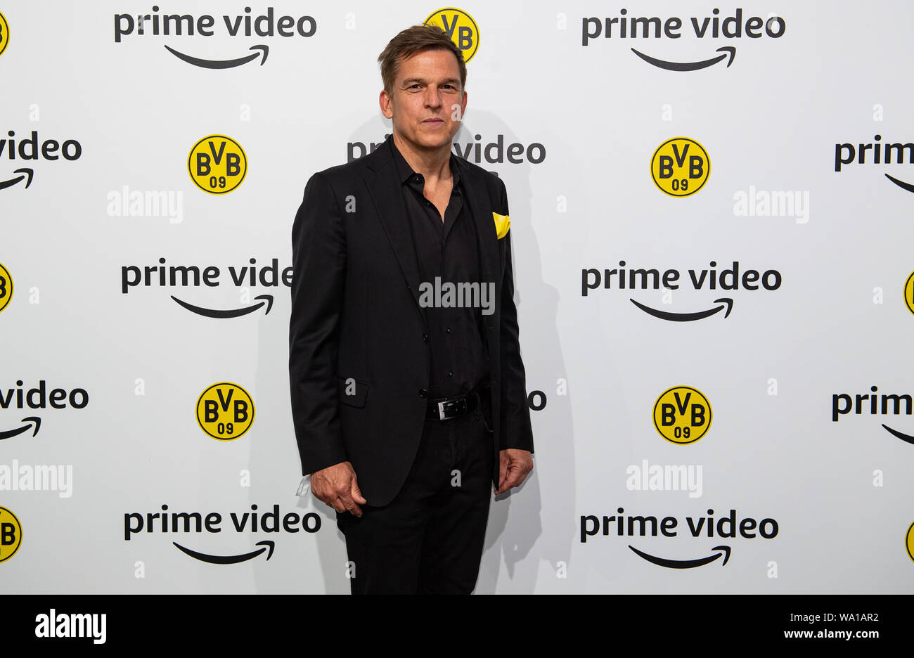 Dortmund, Germany. 14th Aug, 2019. Soccer: Bundesliga, Christoph Schneider,  Managing Director of Amazon Prime Video Germany, is on the Black Carpet at  the official premiere of the documentary multi-part "Inside Borussia  Dortmund".