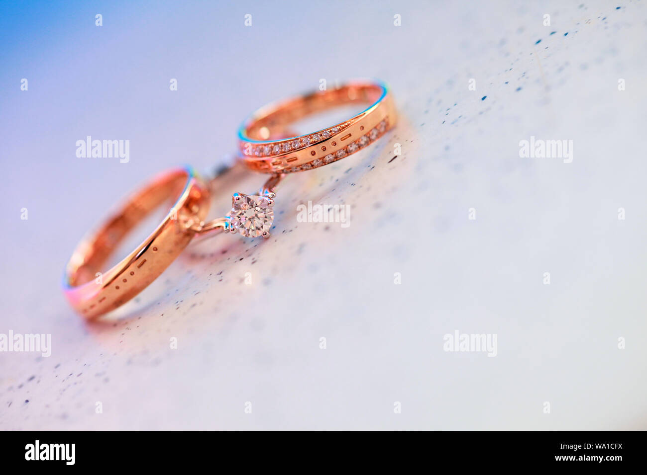 A wedding ring Stock Photo